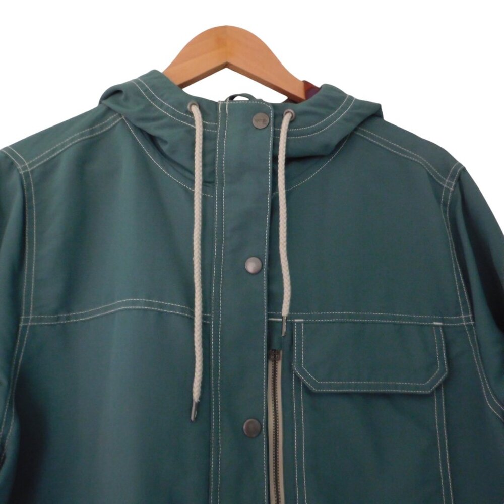 Toad & Co Forester Pass Parka Green Flannel Lined Pockets Size XL - Picture 2 of 10
